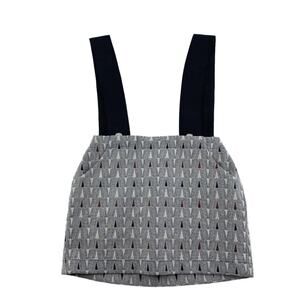Leoca Paris Patterned Suspender Skirt Size 6